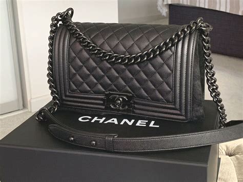 chanel boy so black medium|chanel boy medium price.